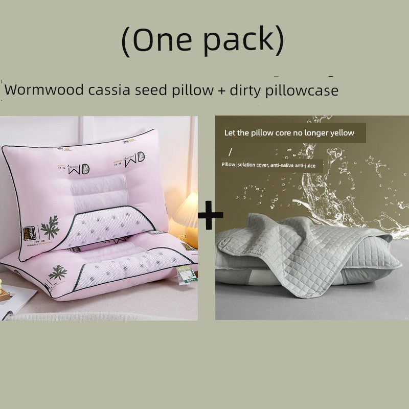 Send Pillowcase Argy Wormwood Ketsumeishi Pillow Case and Pillow Core Set For Home a Pair of Cervical Support for Sleeping Adults