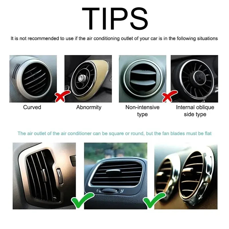 Universal Cellphone Holder Car Air Outlet Mount Clip for Mobile Phone Holder ABS Car Mount Phone Support Interior Accessories