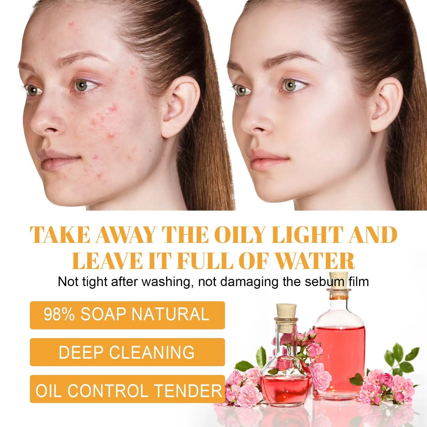 100ml Turmeric Cleansing Milk Deep Cleaning Moisturizing Facial Cleanser Skin Care Product For Women
