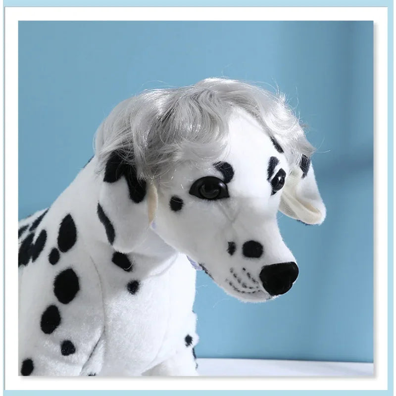 Pet Cat Dog Cosplay Wig Weird Funny Wig Personalized Holiday Party Dress Up Dog Wig Cute Pet Silver Hair Accessories