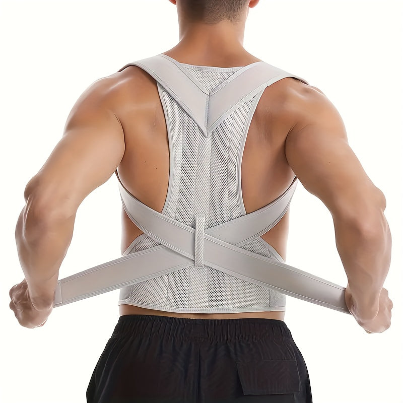Unisex Posture Corrector, Shoulder Corrector, Adjustable Full Back Support, Relieves Upper And Lower Back Pain - Scoliosis, Improves Back Posture And Provides Lumbar Support, Maintains Perfect Posture