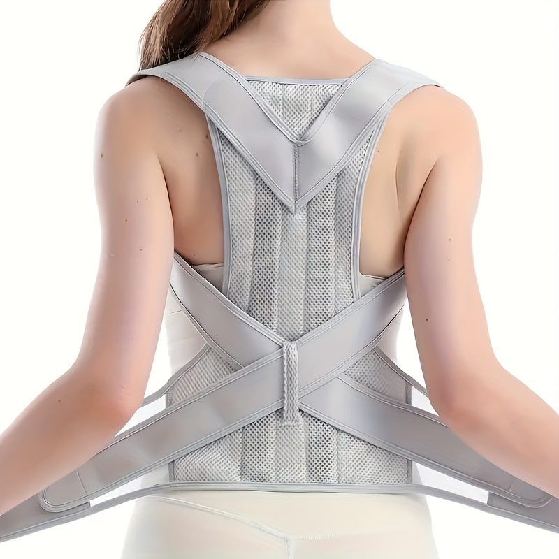 Unisex Posture Corrector, Shoulder Corrector, Adjustable Full Back Support, Relieves Upper And Lower Back Pain - Scoliosis, Improves Back Posture And Provides Lumbar Support, Maintains Perfect Posture