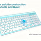 Wireless Keyboard and Mouse Combo, Compact Full Size Wireless Computer Keyboard and Mouse Set 2.4G Ultra-Thin Sleek Design for Windows, Computer, Desktop, PC, Notebook, Laptop