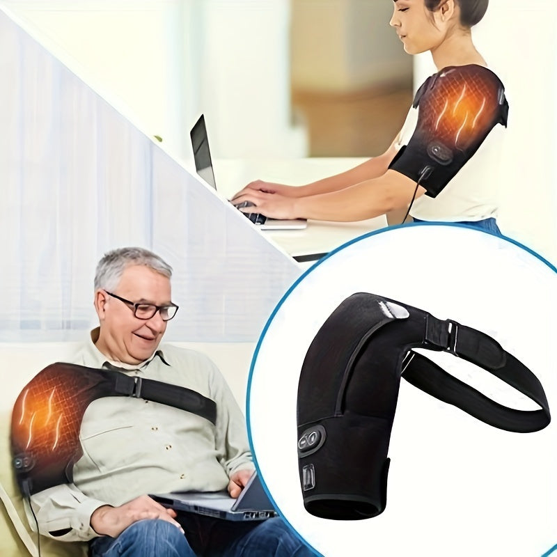 Heating Shoulder Brace, USB Three Gear Adjustable Temperature Warm Electric Shoulder Protector Hot Compress Heating Cape for Men Women-Ideal Gifts for Mother'S Day Father'S Day Thanksgiving