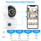 6MP WiFi IP Camera Dual Lens Dual Screen Baby Monitor Home Security Camera PTZ Auto Tracking CCTV Video Surveillance iCsee