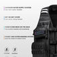 Moto Vest Mens Motorcycle Jacket Breathable Motorbike Jacket Night Work High Visibility Reflective Safety Jacket With Water Bag