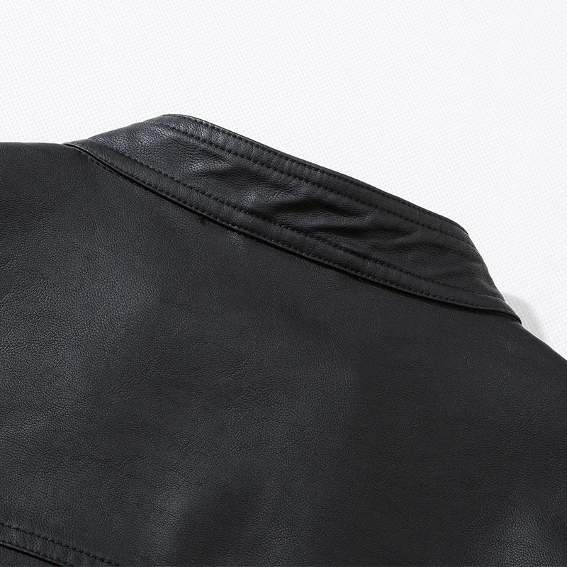 Men Faux Leather Jacket Motorcycle 8Xl Men's Jackets Black Jaqueta De Couro Masculina Outwear Male Pu Leather Mens Coats Brand