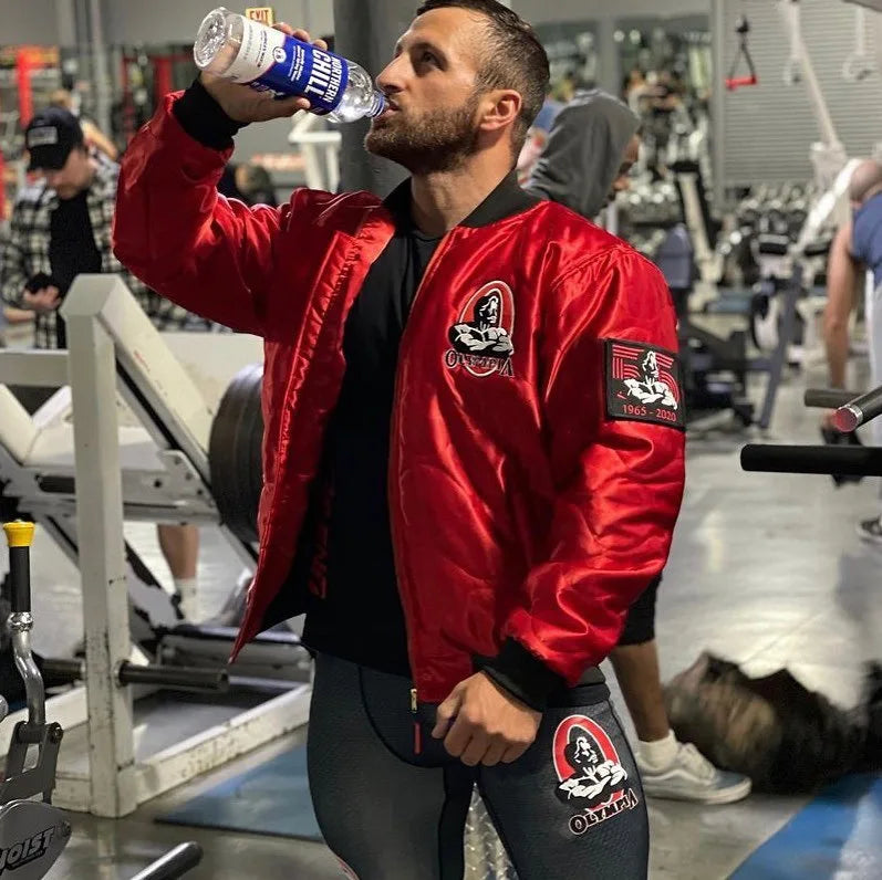 NEW OLYMPIA Mens zipper Jacket Winter  Fashion Casual male gym  Bodybuilding  Jacket Sweatshirt sportswear Brand top coat