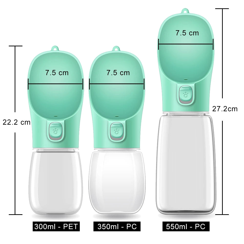 Portable Dog Water Bottle for Small Medium Dogs Cats Outdoor Leakproof Travel Walking Chihuahua Drinking Bottle Pug Pet Supplies