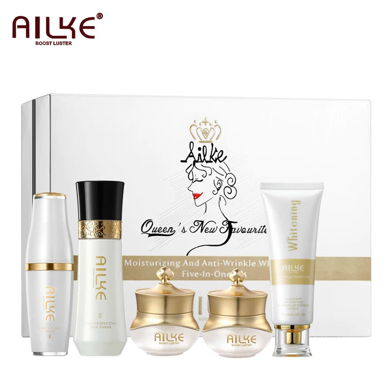 AILKE night women face cream collagen moisturizing whitening brightening anti aging wrinkles all skin sleeping facial care sets