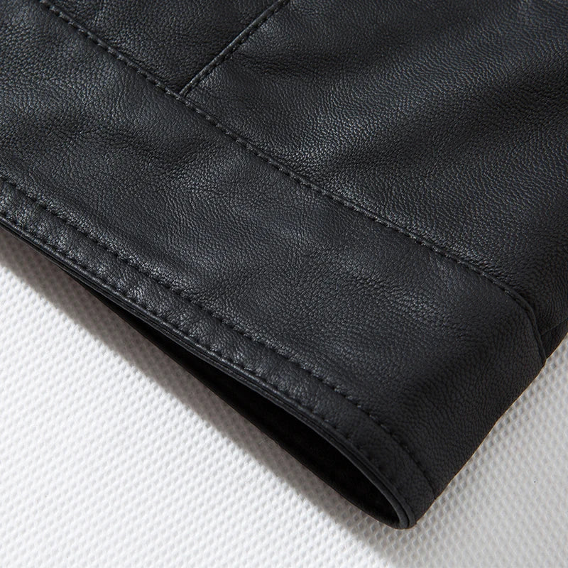 Men Faux Leather Jacket Motorcycle 8Xl Men's Jackets Black Jaqueta De Couro Masculina Outwear Male Pu Leather Mens Coats Brand