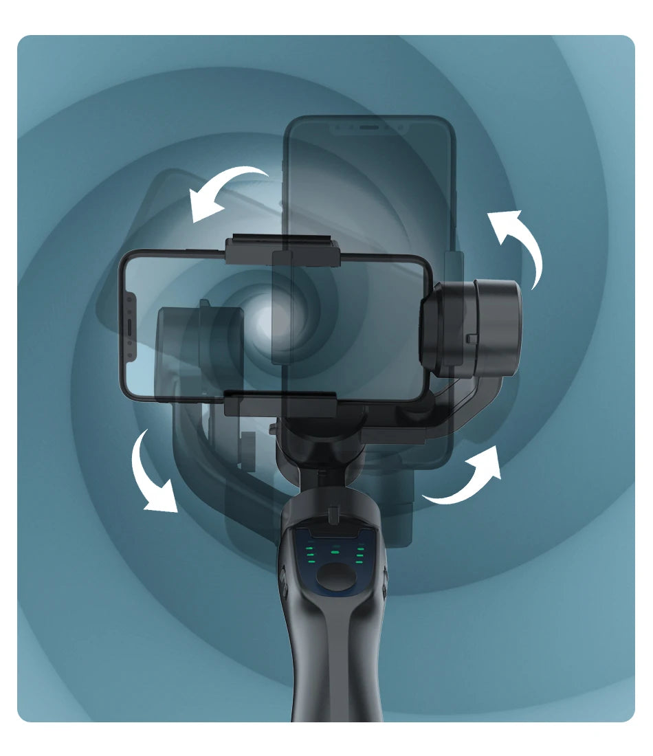 F8 Handheld 3-Axis Gimbal Phone Holder Anti Shake Video Record Stabilizer for Xiaomi iPhone Cellphone Smartphone
