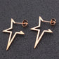2024 New Star Earings Punk Stud Earrings Stainless Steel Everyday Teen Jewelry Pentagram Earing for Women Wholesale Oorbellen