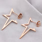 2024 New Star Earings Punk Stud Earrings Stainless Steel Everyday Teen Jewelry Pentagram Earing for Women Wholesale Oorbellen