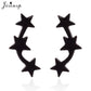 2024 New Star Earings Punk Stud Earrings Stainless Steel Everyday Teen Jewelry Pentagram Earing for Women Wholesale Oorbellen