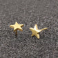 2024 New Star Earings Punk Stud Earrings Stainless Steel Everyday Teen Jewelry Pentagram Earing for Women Wholesale Oorbellen