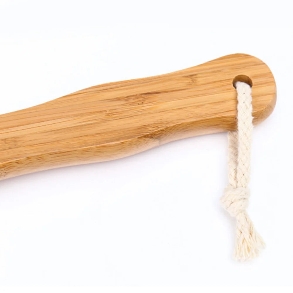 Double-sided Natural Bristle Bath Brush Exfoliating Wooden Body Massage Shower Brush SPA Woman Man Skin Care Dry Long Body Brush