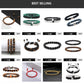 Natural Volcanic Stone Bracelet Men Matte Black Lave White Beads Charm Dumbbell Strand Bracelets Women Barbell Fitness Jewelry