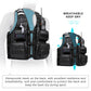 Moto Vest Mens Motorcycle Jacket Breathable Motorbike Jacket Night Work High Visibility Reflective Safety Jacket With Water Bag