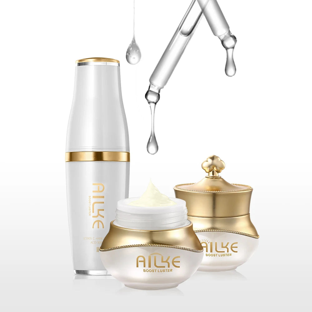 AILKE facial Skin Care Set for women Gift, dark spot remover rejuvenator anti wrinkle, Brightening, whitening cream vitamin face