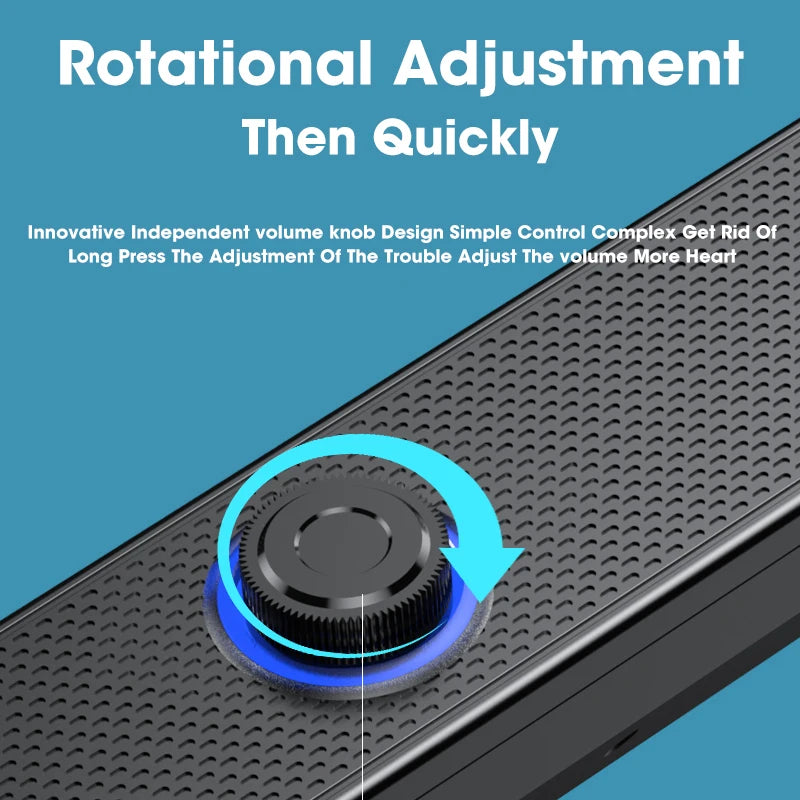 Niye Home Theater Sound Portable Bluetooth Speaker 360° Surround Soundbar Computer Speaker for TV Subwoofer Stereo Music Box