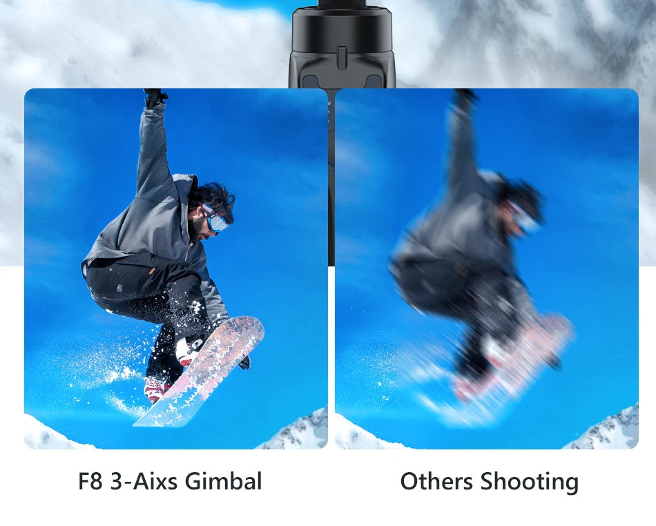 F8 Handheld 3-Axis Gimbal Phone Holder Anti Shake Video Record Stabilizer for Xiaomi iPhone Cellphone Smartphone