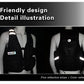 Moto Vest Mens Motorcycle Jacket Breathable Motorbike Jacket Night Work High Visibility Reflective Safety Jacket With Water Bag