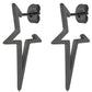 2024 New Star Earings Punk Stud Earrings Stainless Steel Everyday Teen Jewelry Pentagram Earing for Women Wholesale Oorbellen