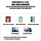 LED Wireless Mouse Rechargeable Silent Bluetooth-compatible Mouse Portable Dual Mode Computer Mice for Laptop Desktop MacBook