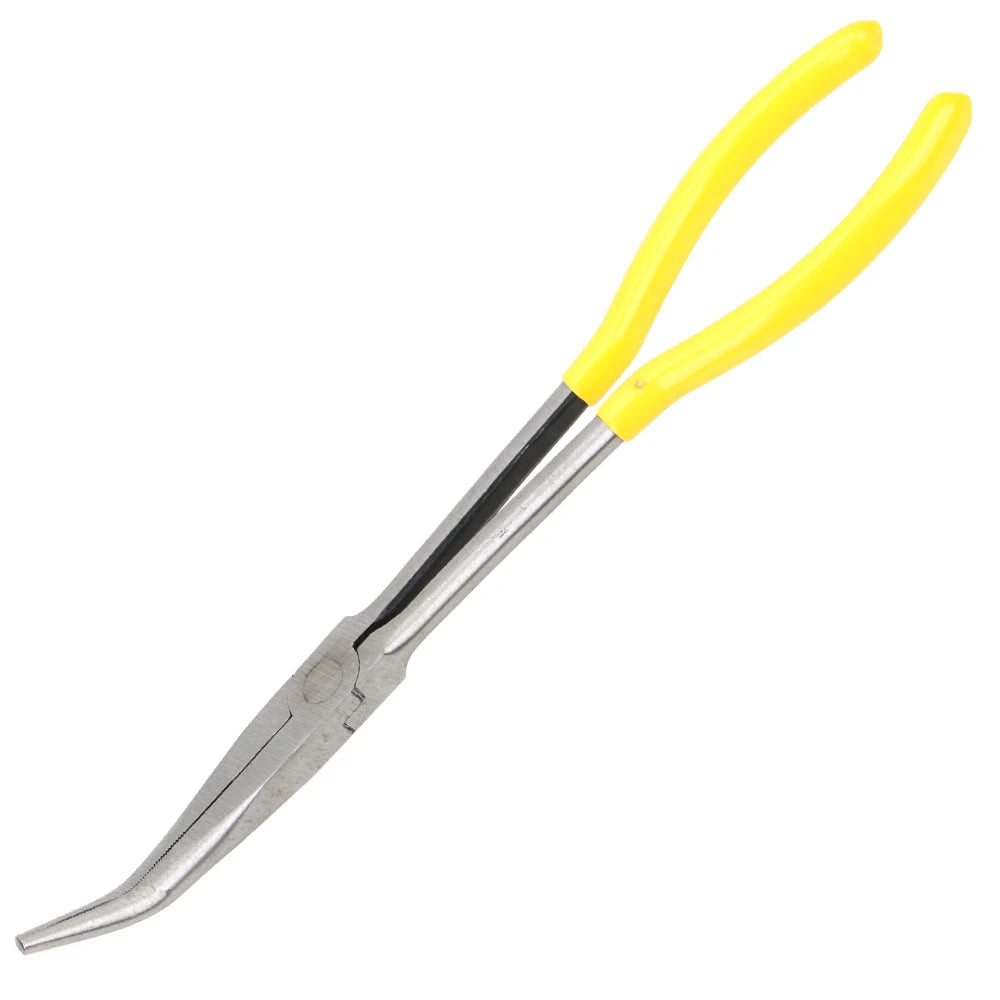 DIY Extra Long Nose Pliers Straight Bent Tip Mechanic Equipment Hand Removal Tools Spanner Clips Auto Care Kit Car Accessories