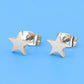 2024 New Star Earings Punk Stud Earrings Stainless Steel Everyday Teen Jewelry Pentagram Earing for Women Wholesale Oorbellen