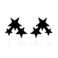 2024 New Star Earings Punk Stud Earrings Stainless Steel Everyday Teen Jewelry Pentagram Earing for Women Wholesale Oorbellen