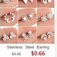 2024 New Star Earings Punk Stud Earrings Stainless Steel Everyday Teen Jewelry Pentagram Earing for Women Wholesale Oorbellen
