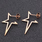 2024 New Star Earings Punk Stud Earrings Stainless Steel Everyday Teen Jewelry Pentagram Earing for Women Wholesale Oorbellen