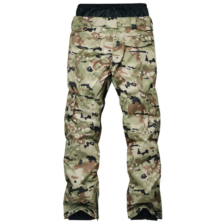 New Mens Camouflage Ski Suit Waterproof Breathable Snowboard Jacket Winter Snow Pants Suits Male Skiing and Snowboarding Sets