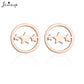 2024 New Star Earings Punk Stud Earrings Stainless Steel Everyday Teen Jewelry Pentagram Earing for Women Wholesale Oorbellen