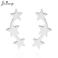 2024 New Star Earings Punk Stud Earrings Stainless Steel Everyday Teen Jewelry Pentagram Earing for Women Wholesale Oorbellen