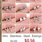 2024 New Star Earings Punk Stud Earrings Stainless Steel Everyday Teen Jewelry Pentagram Earing for Women Wholesale Oorbellen