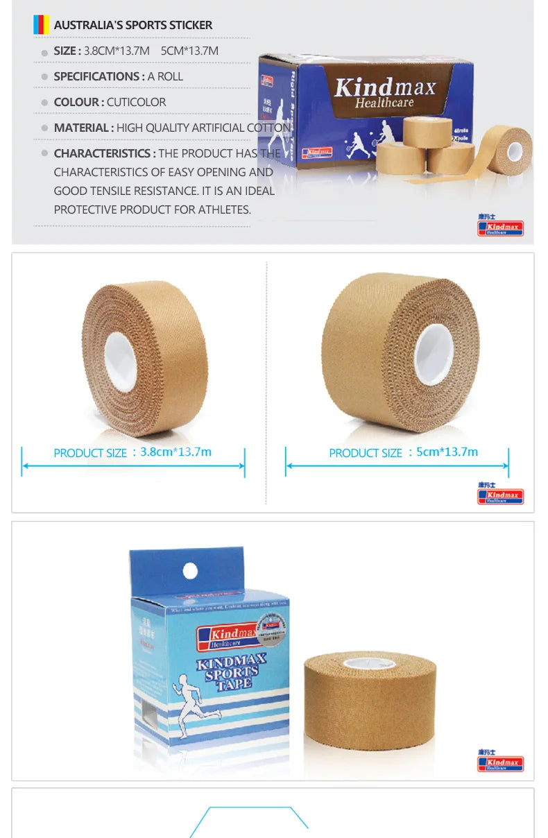 Kindmax Healthcare Artificial Cotton Rigid Sports Tape Micromax tape Ribbons are Rigid Roll