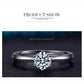 Fine Wedding Rings for Men Women Gift S925 Sterling Silver Color Austrian Crystal Engagement Proposal Ring Jewelry Bague Femme