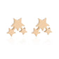 2024 New Star Earings Punk Stud Earrings Stainless Steel Everyday Teen Jewelry Pentagram Earing for Women Wholesale Oorbellen