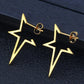 2024 New Star Earings Punk Stud Earrings Stainless Steel Everyday Teen Jewelry Pentagram Earing for Women Wholesale Oorbellen
