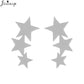 2024 New Star Earings Punk Stud Earrings Stainless Steel Everyday Teen Jewelry Pentagram Earing for Women Wholesale Oorbellen