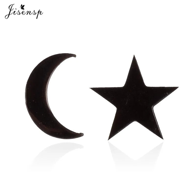2024 New Star Earings Punk Stud Earrings Stainless Steel Everyday Teen Jewelry Pentagram Earing for Women Wholesale Oorbellen