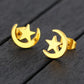 2024 New Star Earings Punk Stud Earrings Stainless Steel Everyday Teen Jewelry Pentagram Earing for Women Wholesale Oorbellen