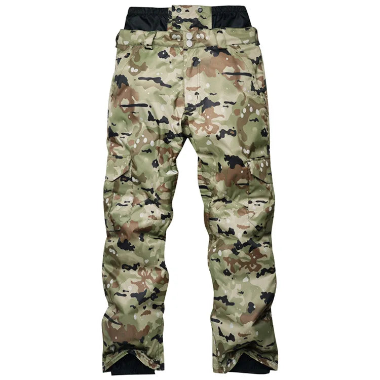 New Mens Camouflage Ski Suit Waterproof Breathable Snowboard Jacket Winter Snow Pants Suits Male Skiing and Snowboarding Sets