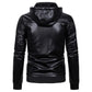 COLDKER Fashion Men's PU Leather Jacket new For Male Fitness Suede Jacket chaqueta cuero Casual Coat Clothing for man