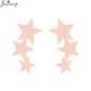 2024 New Star Earings Punk Stud Earrings Stainless Steel Everyday Teen Jewelry Pentagram Earing for Women Wholesale Oorbellen