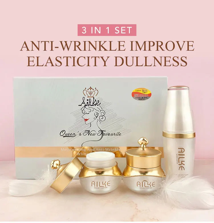AILKE night women face cream collagen moisturizing whitening brightening anti aging wrinkles all skin sleeping facial care sets