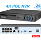 8MP 4K POE IP Camera IK10 Explosion-proof Outdoor H.265 Onvif Metal Dome CCTV Security Protection 4MP Video Surveillance